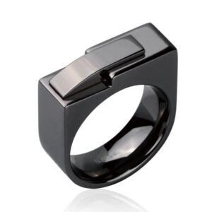 Black Stainless Steel Ring *ROCK*