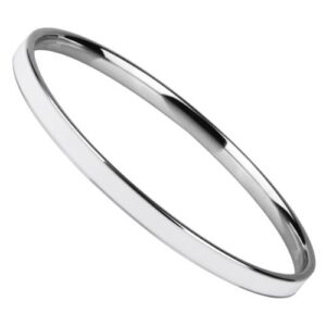 Stainless Steel Bracelet Bangle white PVD *Glam me*