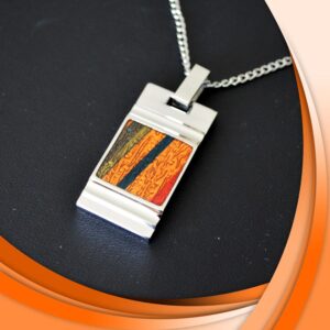 Stainless Steel Pendant *Earth* for men