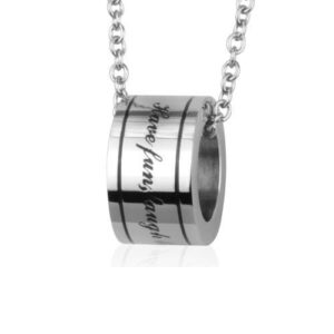 Stainless Steel Pendant *FUN LAUGH LOVE*