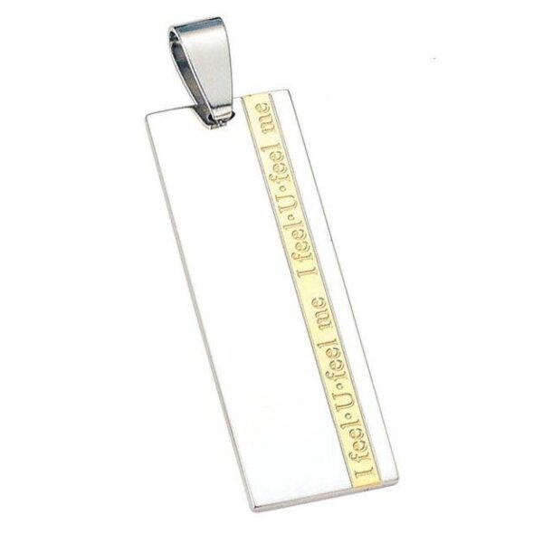 Stainless Steel Pendant *I feel you feel me*