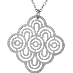 Stainless Steel Pendant *Soundscapes* - sand effect