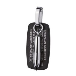 Stainless Steel Pendant black *Ballot & Bullet*