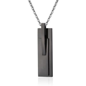 Stainless Steel Pendant black PVD *Rock*