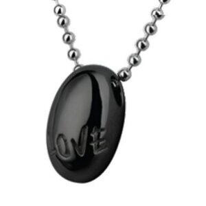 Stainless Steel Pendant black PVD *TEEN LOVE*