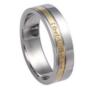 Stainless Steel Ring *I feel you feel me*