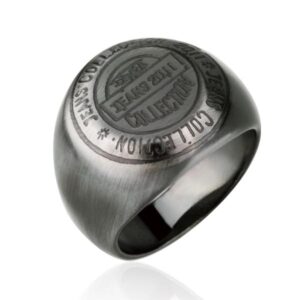 Stainless Steel Ring *Jeans Collection* vintage PVD