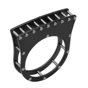 Stainless Steel Ring black PVD *Killing me softly*