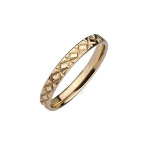 Stainless Steel Ring gold PVD *Fix you*