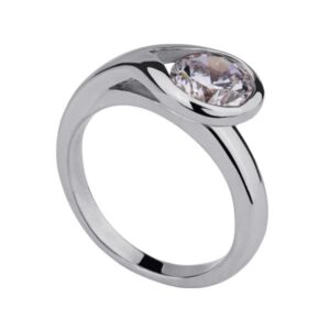 Stainless Steel Ring with crystal *Cobra*