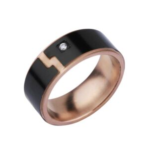 Titanium Ring with zirconia