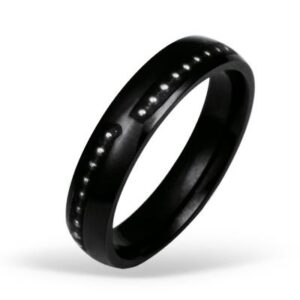 Stainless Steel Ring (cod.RSS451 BLACK)