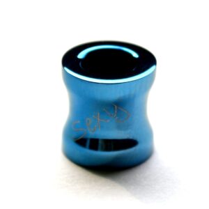 Stainless Steel Pendant blue PVD *SEXY* 8*8*2 mm