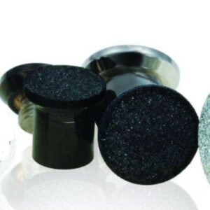 Stainless Steel Piercing Plug black sand effect (cod.BPSM01 BLACK)