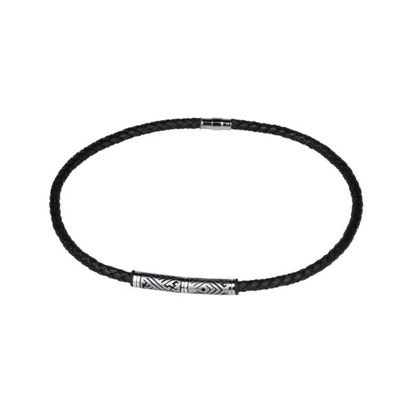 Leather and Stainless Steel Bracelet *Braid*