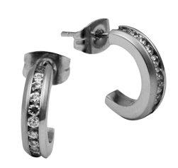 Stainless Steel Earrings with Swarovki Elements