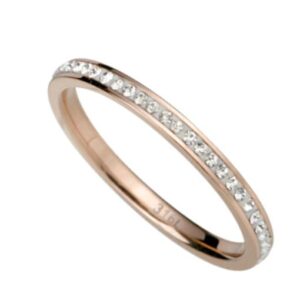 Stainless Steel Ring rosegold with Swarovski Elements *INFINITY*